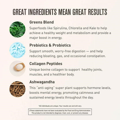 ROUNDHOUSE PROVISION Morning Kick, ZeroSugar Greens Superfood Powder Supplementwith Ashwagandha, Collagen, Probiotics,Debloat Drink, 30 Servings (StrawberryLemonade) by Chuck Norris